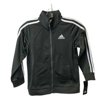 Adidas Boys&#39; Little Zip Front Iconic Tricot Jacket (Size 7) - £30.57 GBP