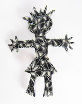 Awesome Vintage Artisan Baked Acrylic Pin Brooch - £19.46 GBP