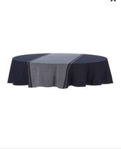 Everhome Seaside Stripe 70&quot; Round Indoor/Outdoor Tablecloth in Maritime ... - £23.26 GBP