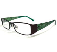 KLiiK Eyeglasses Frames 428 422 Brown Matte Green Rectangular Full Rim 47-16-135 - £43.75 GBP