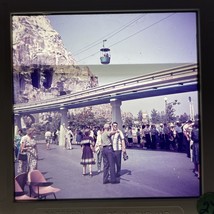 70mm Slide Disneyland 1950s Monorail Track Gondola Skytrack Sky Tram Tourist - £12.76 GBP