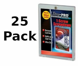 NEW 25-PACK Ultra Pro 1-Screw Screwdown Trading Card Display Case Sports 81139 - £44.93 GBP