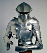 Medieval Warrior Horse Armor Suit Combat Armor Suit Frog Mouthed Helmet - £292.57 GBP