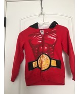 H Boys Super Hero Print Hoodie Sweatshirt Full Zip Size Small Multicolor - £30.24 GBP