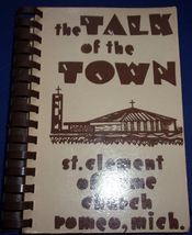 The Talk Of The Town St Clement Of Rome Church Rome MI Cookbook 1976 - £5.50 GBP