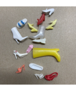 Vintage Barbie Single Shoes and Boots Lot of 17 Preowned sold as is. - $13.26