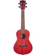 Watercolor Meranti Collection, 4-String Ukulele, Right, Red, Concert (Ka... - $102.96