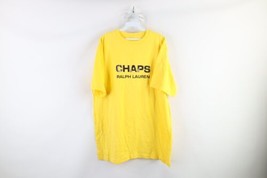Vtg 90s Chaps Ralph Lauren Mens 2XL Distressed Spell Out Short Sleeve T-Shirt - £27.29 GBP