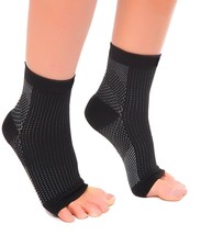 MojaSports Ankle Compression Sleeves (3 Pair) Plantar Fasciitis Foot Soc... - £15.78 GBP