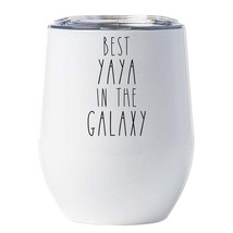 Best Yaya In The Galaxy Tumbler 12oz Vintage Wine Glass Christmas Gift For Mom - £17.84 GBP
