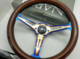 New Set Nardi Wood Classic Rainbow Spoke Steering Wheel 14inch - Fast - $255.40