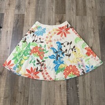 TALBOTS Island Floral Twill A-Line Skirt Sz 10 - £15.89 GBP