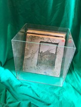 Vtg Lucite Mid Century Modern Mcm Record Storage Bin Display Stand Vinyl Albums - £122.75 GBP