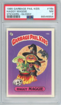 1985 Topps OS1 Garbage Pail Kids Series 1 Haggy Maggie 16b Glossy Card Psa 7 Nm - £78.26 GBP