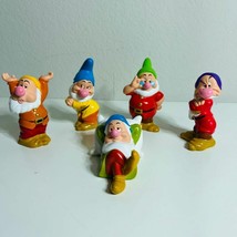 Disney Snow White Toy Figures Set Of 5 Toys Dwarfs Sleepy, Bashful, Doc,... - $318.11 MXN