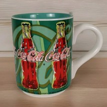 Coca Cola Gibson Coffee Mug Vintage 1998 16 oz Psychedelic Green Coke Bottle - £6.88 GBP