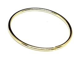 Nose Rng 9ct Yellow 10mm Hoop Gold Continuous 22g (0.6mm)  Piercing Septum - £11.73 GBP