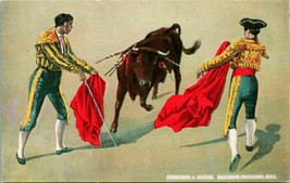 Vtg C.T. Photo Postcard - Matador Engaging Bull - Entrado A Matar - UNP - £11.64 GBP