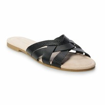 LC Lauren Conrad Malachite Sandals Black or Cognac Women&#39;s Sz S/5.6 or X... - $317.59 MXN