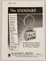 1948 Print Ad Bludworth Marine Standard Six Direction Finders New York,NY - £7.30 GBP