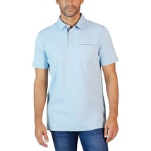 Tahari Men&#39;s Fine Cotton Interlock Short Sleeve Polo Shirts, CLOUD, S - £12.61 GBP