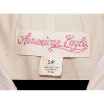 American Eagle Outfitters Pink Striped Stretch Blazer Jacket Size SP DEFECT - £11.10 GBP