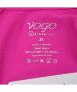 Vogo Athletica Shirt Womens 3X Pink Short Sleeve Round Neck Activewear T... - £20.25 GBP