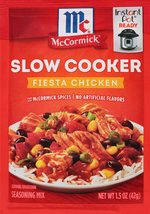3 McCormick Slow Cookers Fiesta Chicken Seasoning Mix, 1.5 oz - £10.38 GBP