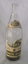 Ma&#39;s Old Fashion Birch Beer Soda Glass Beverage Vtg Pop 32 Label PA Wilk... - $20.74