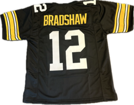 New High Quality Stitched Terry Bradshaw #12 Steelers Jersey - £47.84 GBP