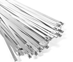 100-Pack Metal Zip Ties 11.8 inch, Heavy Duty 304 Stainless Steel Self-L... - €11,92 EUR