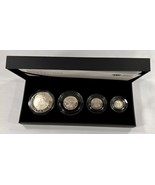 2010 Großbritannien Britannia Silber Four-Coin Beweis Set W / Etui Und COA - $3,904.06 MXN