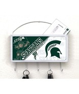 Michigan State Spartans Mail Organizer, Mail Holder, Key Rack, Mail Bask... - £26.06 GBP