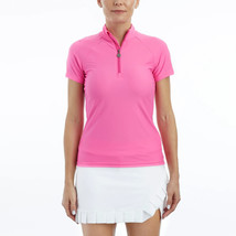 Nwt Ladies Tzu Tzu Sport Pink Panther Lucy Cap Short Sleeve Golf Shirt - M - £47.95 GBP