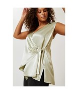 Anthropologie Iridescent Wrap Vest Blouse Size Medium NWT - $33.83 CAD