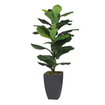 3 ft Artificial Potted Fiddle Leaf Fig Tree Plant Green - £70.22 GBP