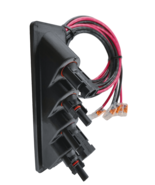 Solar Panel Weatherproof Cable Wire Entry Housing, w Connectors, Vertica... - $47.97