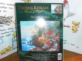 THOMAS KINKADE Counted Cross Stitch Painter of Light The Light of Peace New - £17.62 GBP