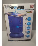 Bell + Howell Spin Power Charging Station 4 Outlet 6 USB Smart Charging NOB - $22.76