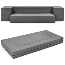 8" Queen Folding Sofa Couch Bed Convertible Floor Couch Lounge Sleeper Bed - £320.09 GBP