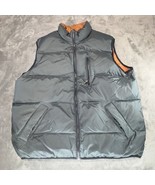Moose Creek Puffer Vest Reversible Size XL Gray Orange Pockets Down Feather - $68.37 CAD