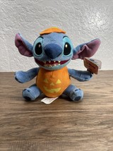 NEW Disney Just Play Stich Halloween Pumkin Jack-O-Lantern Plush KG JD - $276.16 MXN