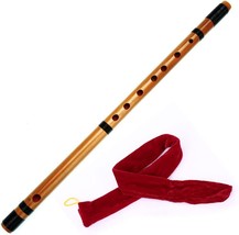 Japanese Bamboo Flute with Black Lines 7/8 Hon Handmade Bamboo Musical - £27.17 GBP