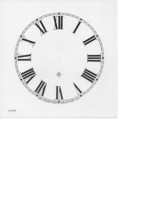 GILBERT 4&quot;-4 1/2&quot;-4 3/4&quot;-5&quot; Dia Clock Dial Face Cardstock- Glossy ROMAN-... - $6.39+