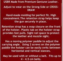 Fits Uberti Cattlemen 1873, 357 Magnum 5.5”BBL Paddle Holster #1847# RH image 10