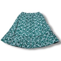 Luna Moon Skirt Size Small W24&quot; in Elastic Waist Embroidered Floral Prin... - $32.66