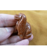 Y-DOG-CS-564) Orange Goldstone COCKER SPANIEL dog gemstone gem carving s... - £11.16 GBP