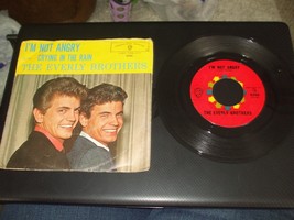 I&#39;m Not Angry / Crying In The Rain by The Everly Brothers 45 Vinyl Record - £13.92 GBP