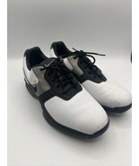 Men’s Nike Air Academy II Golf Shoes Size 9.5 Black White Model 483248-100 - £15.12 GBP