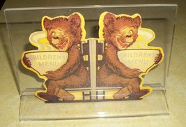 Vtg Union Pacific Railroad Child Menu Yellowstone Park 3 Bear Goldilocks WW2 Era - £29.13 GBP